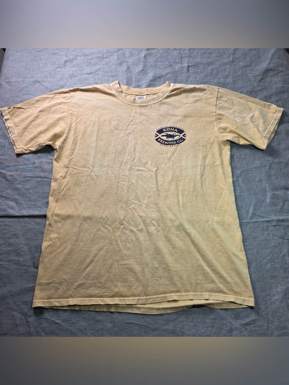 Crazy Shirts Hawaii Kona Brewing Co T-Shirt Large Beer Dyed